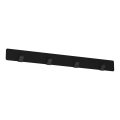 Toallero de pared 40 cm negro