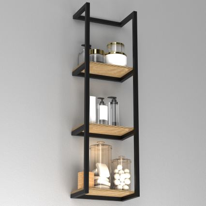 Toallero de pared 78x23 cm negro