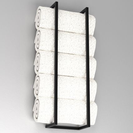 Toallero de pared 78x23 cm negro