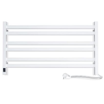 Toallero eléctrico con termostato AVANGARD 181 W 50x90 cm, blanco, con conexión a la derecha