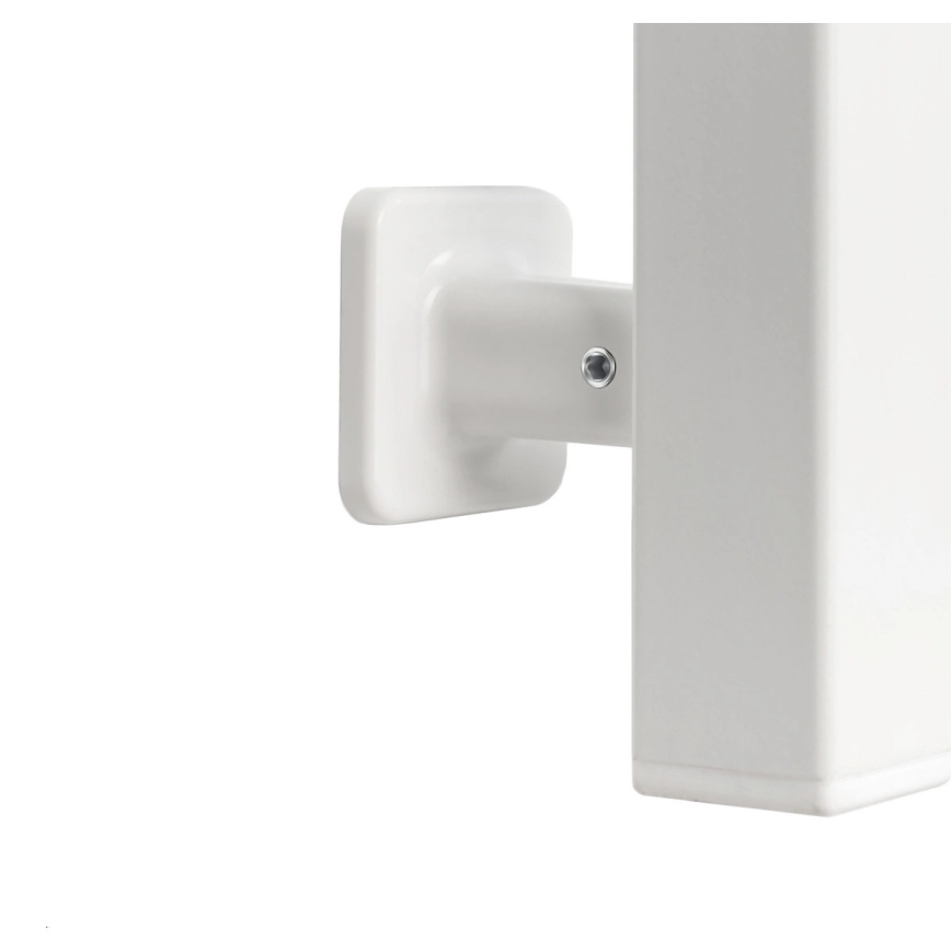 Toallero eléctrico con termostato FORTIS 155W 80x48 cm, blanco, lado derecho