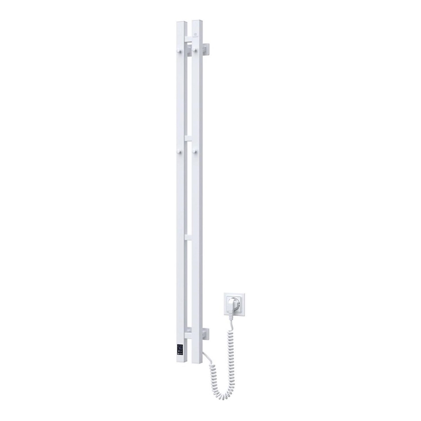 Toallero eléctrico con termostato SILOUETTE 187W/230V 120,6 cm IP44 blanco angular derecho
