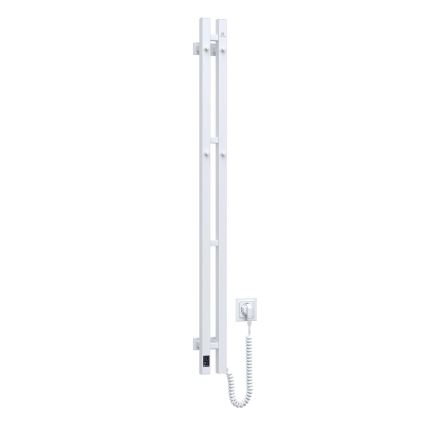 Toallero eléctrico con termostato SILOUETTE 187W/230V 120,6 cm IP44 blanco angular derecho