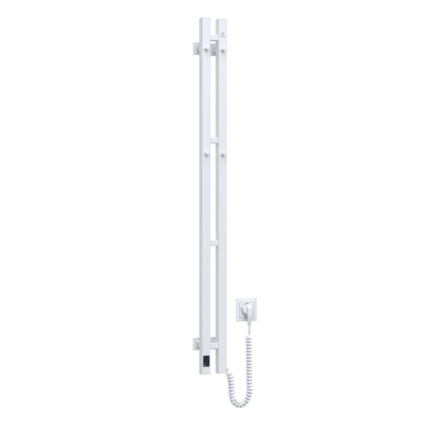 Toallero eléctrico con termostato SILOUETTE 187W/230V 120,6 cm IP44 blanco angular derecho