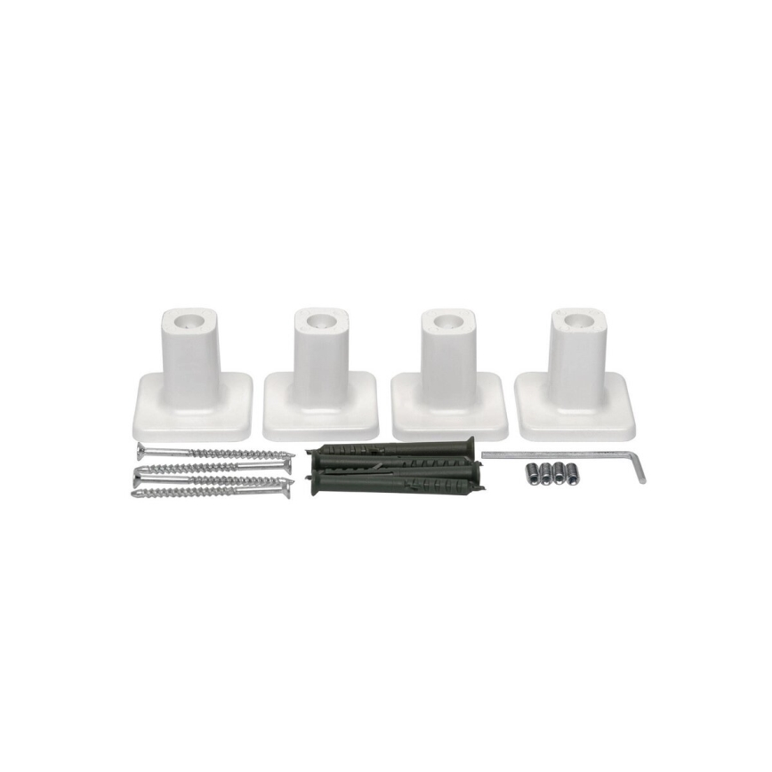 Toallero eléctrico con termostato SILOUETTE 187W/230V 120,6 cm IP44 blanco angular derecho