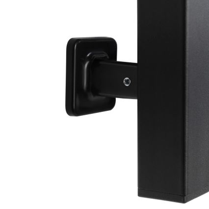 Toallero eléctrico con termostato SILOUETTE 187W/230V 120,6 cm IP44 negro derecho cuadrado