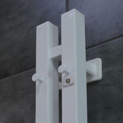 Toallero eléctrico con termostato SILOUETTE 200W/230V 150,6 cm IP44 blanco lado derecho