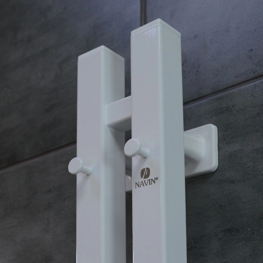 Toallero eléctrico con termostato SILOUETTE 200W/230V 150,6 cm IP44 blanco lado derecho