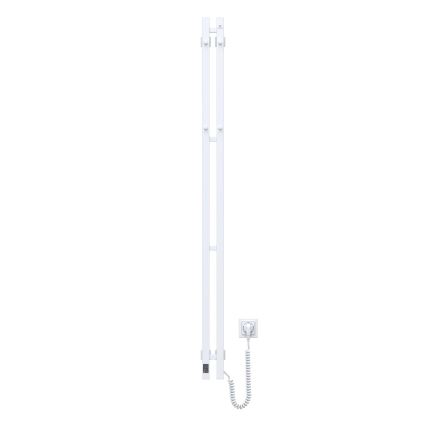 Toallero eléctrico con termostato SILOUETTE 200W/230V 150,6 cm IP44 blanco lado derecho