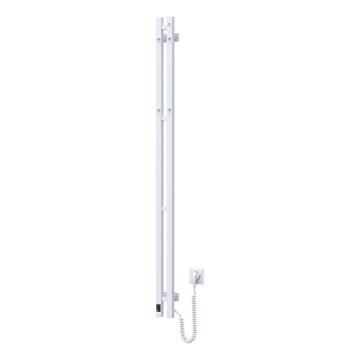 Toallero eléctrico con termostato SILOUETTE 200W/230V 150,6 cm IP44 blanco lado derecho