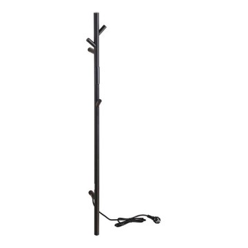Toallero eléctrico de barra 118 cm 30 W negro