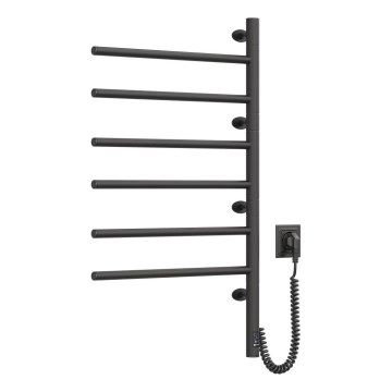 Toallero eléctrico giratorio con termostato ARABESQUE 105 W 82 x 49 cm negro