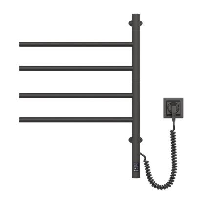 Toallero eléctrico giratorio con termostato ARABESQUE 150W/230V 64,6 cm IP44 negro