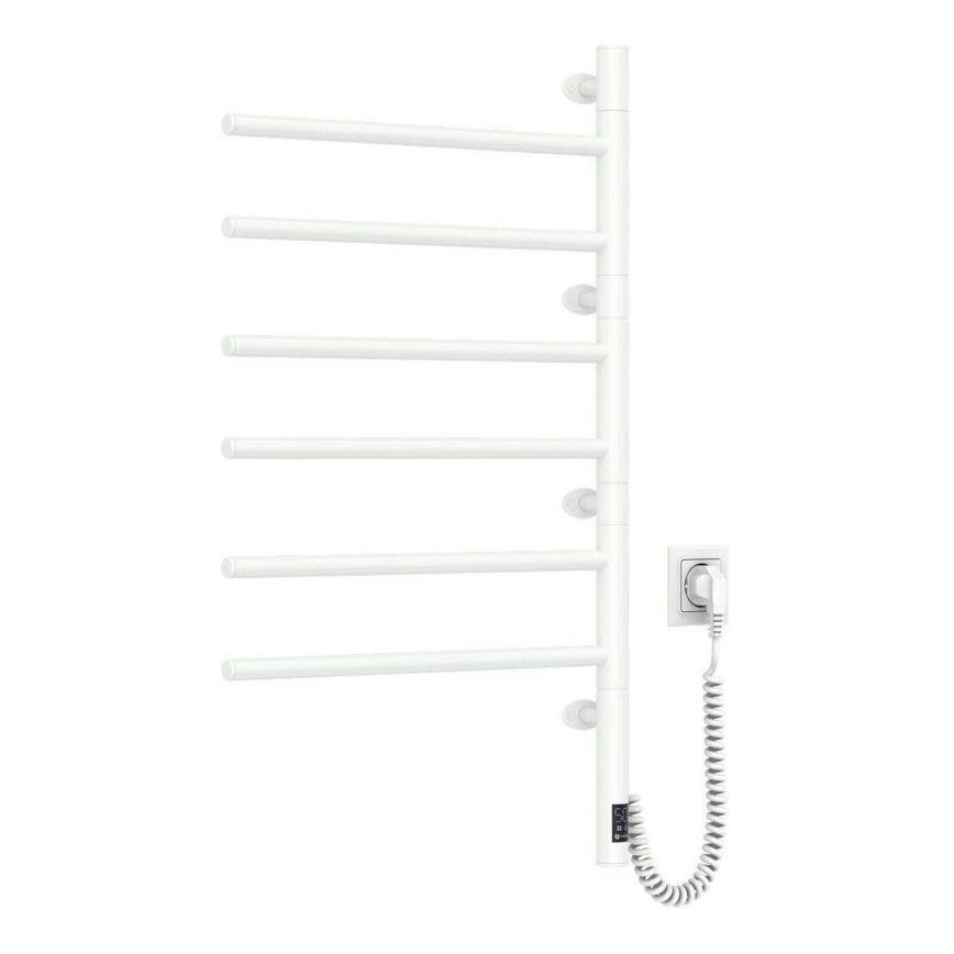Toallero eléctrico giratorio con termostato ARABESQUE 196W/230V 81,8 cm IP44 blanco