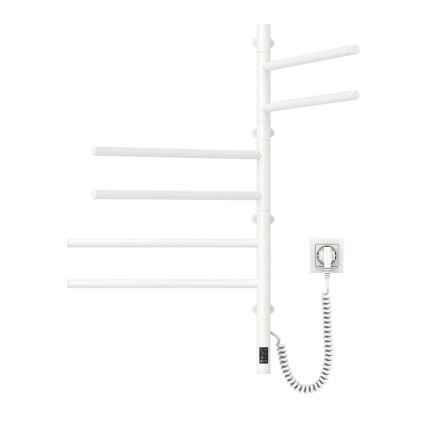Toallero eléctrico giratorio con termostato ARABESQUE 196W/230V 81,8 cm IP44 blanco