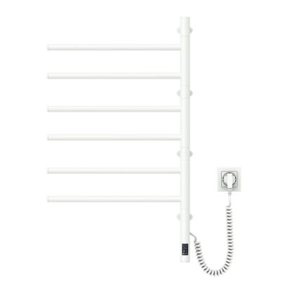 Toallero eléctrico giratorio con termostato ARABESQUE 196W/230V 81,8 cm IP44 blanco
