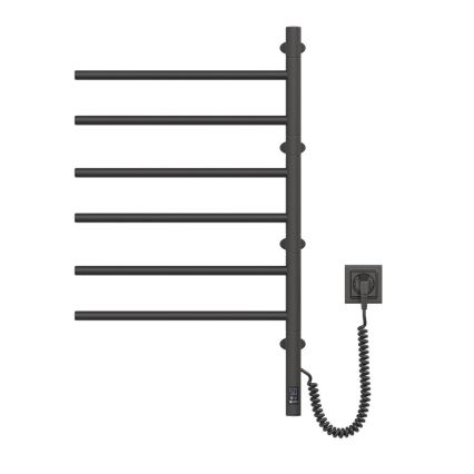 Toallero eléctrico giratorio con termostato ARABESQUE 196W/230V 81,8 cm IP44 negro