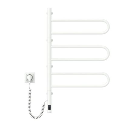 Toallero eléctrico giratorio con termostato FOUETTE 185W/230V 81,8 cm IP44 blanco