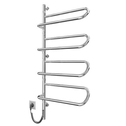 Toallero eléctrico giratorio ELECTRA 120W/230V 100x44,5 cm acero inoxidable/cromado izquierdo