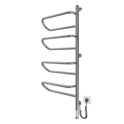 Toallero eléctrico giratorio ELECTRA 120W/230V 102,5x44,5 cm, acero inoxidable/cromo, lado derecho