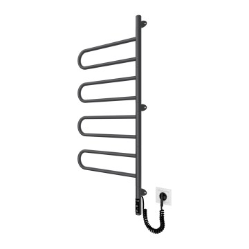 Toallero eléctrico giratorio TRISTAR 105W/230V 102,5x44,5 cm IP44 acero inoxidable/negro