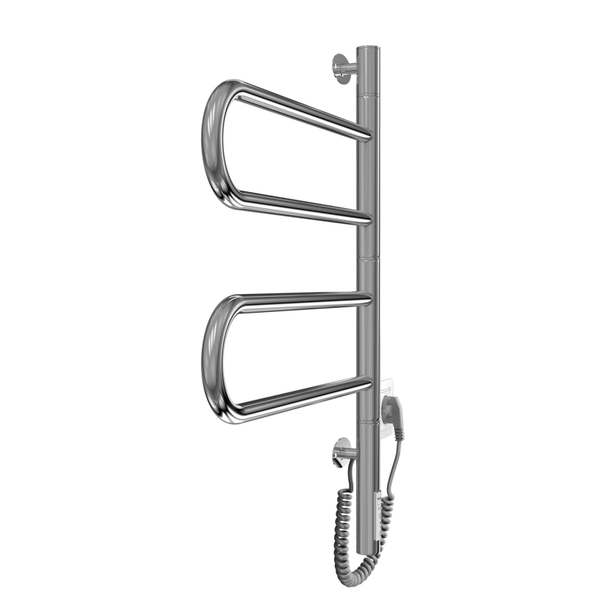 Toallero eléctrico giratorio TRISTAR 75W/230V 62,5x44,5 cm IP44 acero inoxidable/cromo brillante