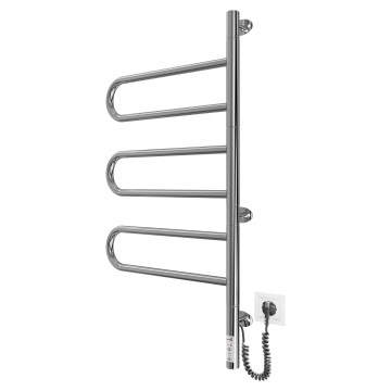 Toallero eléctrico giratorio TRISTAR 80W/230V 80x44,5 cm IP44 acero inoxidable/cromo brillante