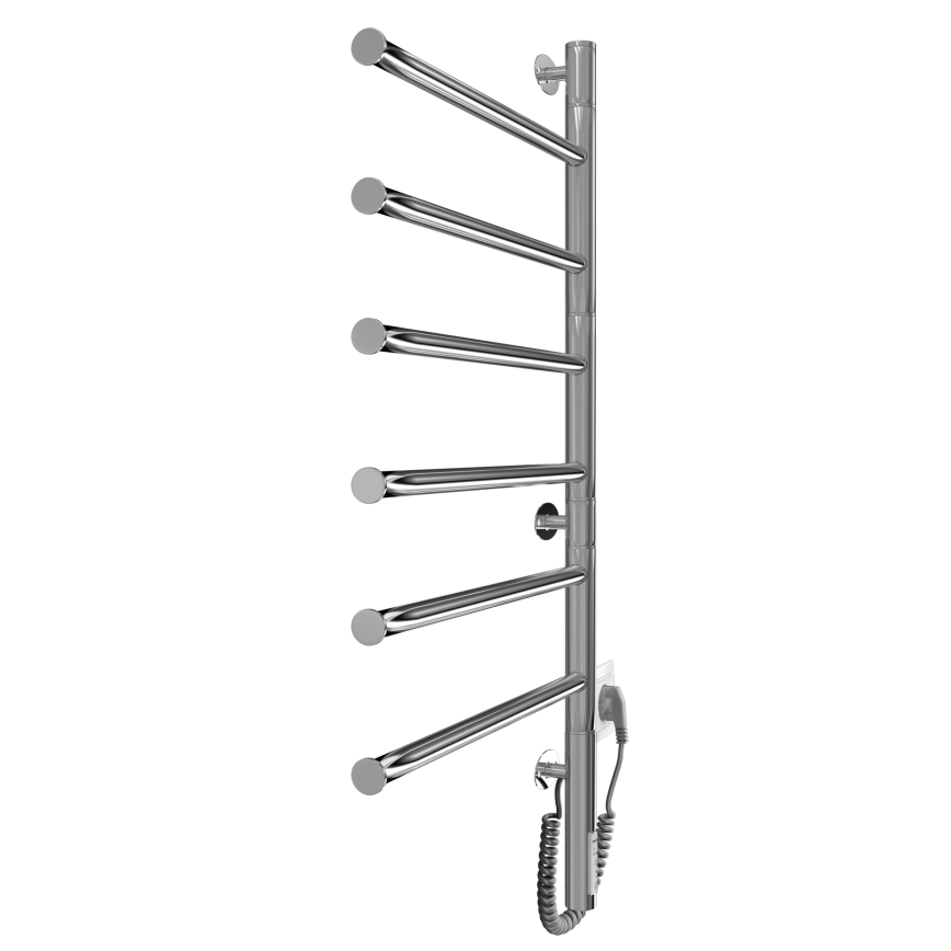 Toallero eléctrico giratorio VEER 80W/230V 80x44,5 cm acero inoxidable/cromo brillante