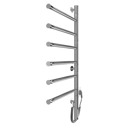 Toallero eléctrico giratorio VEER 80W/230V 82,5x44,5 cm acero inoxidable/cromo brillante