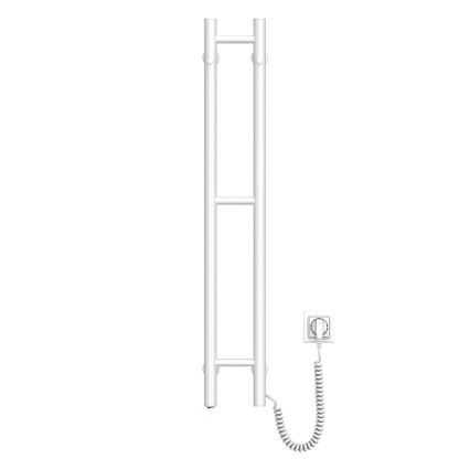 Toallero eléctrico SILOUETTE 187W/230V 101,1 cm IP44 blanco redondo derecho
