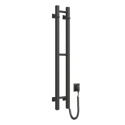 Toallero eléctrico SILOUETTE 187W/230V 101,1 cm IP44 negro derecho cuadrado