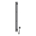 Toallero eléctrico SILOUETTE con termostato 200 W/230 V 150,6 cm IP44 negro, lateral derecho