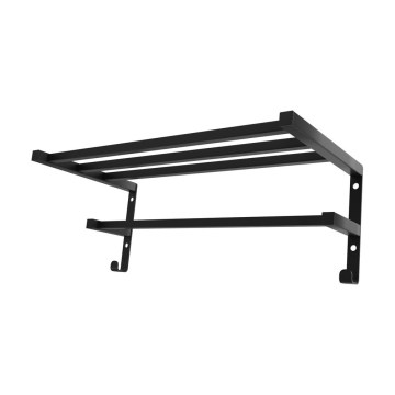 Toallero para radiador de baño HF SHEFFIELD 52 x 25,6 cm, negro