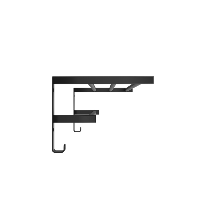 Toallero para radiador de baño HF SHEFFIELD 52 x 25,6 cm, negro