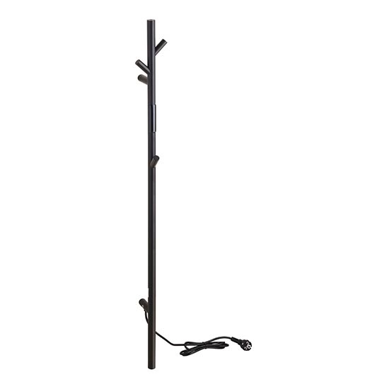 Toallero para toallas 10,3x118 cm acero inoxidable/negro