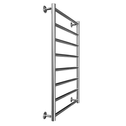 Toallero tipo escalera para baño INOX FLAT 163W/230V 77x53 cm acero inoxidable/cromo pulido