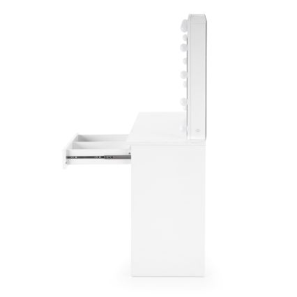 Tocador HOLLYWOOD con iluminación LED 140x94 cm blanco