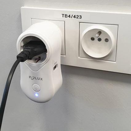 Toma inteligente SMART 3400W/230V Wi-Fi Tuya + USB SCHUKO