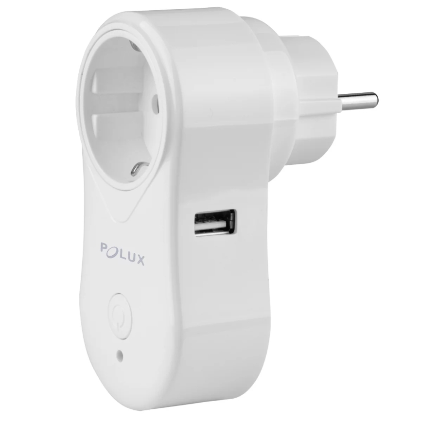 Toma inteligente SMART 3400W/230V Wi-Fi Tuya + USB SCHUKO