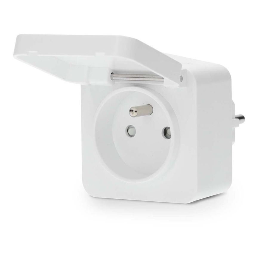 Toma inteligente Smartlife 3680W/230V/ Type E/16A Wi-Fi Tuya IP44