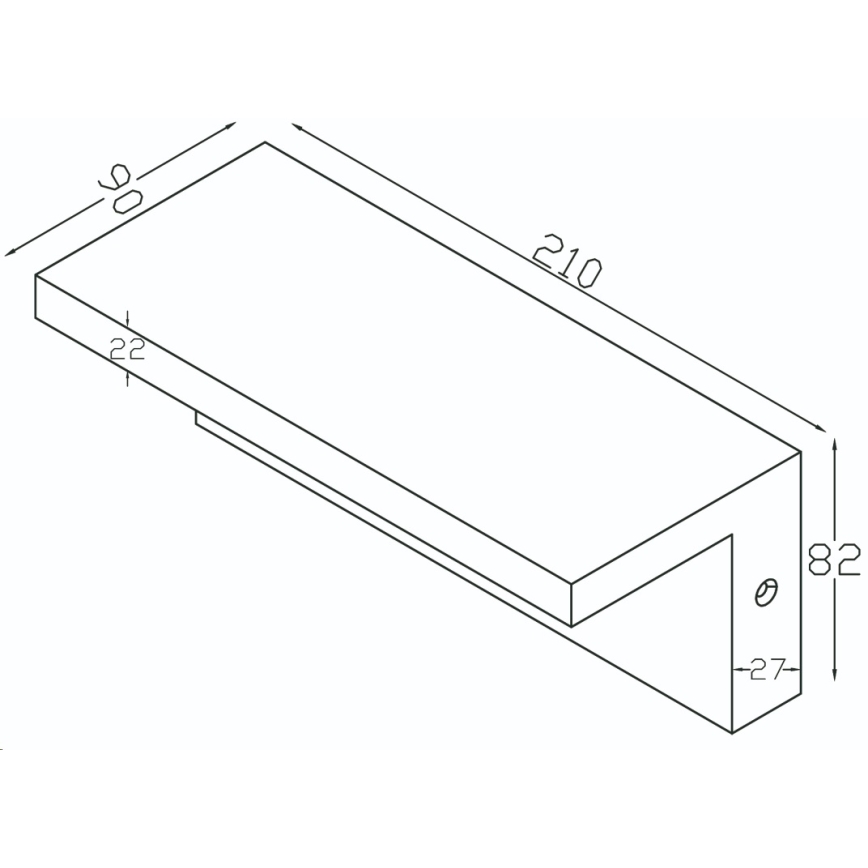 Top Light - Aplique LED para exterior ELON LED/10W/230V 4000K IP54
