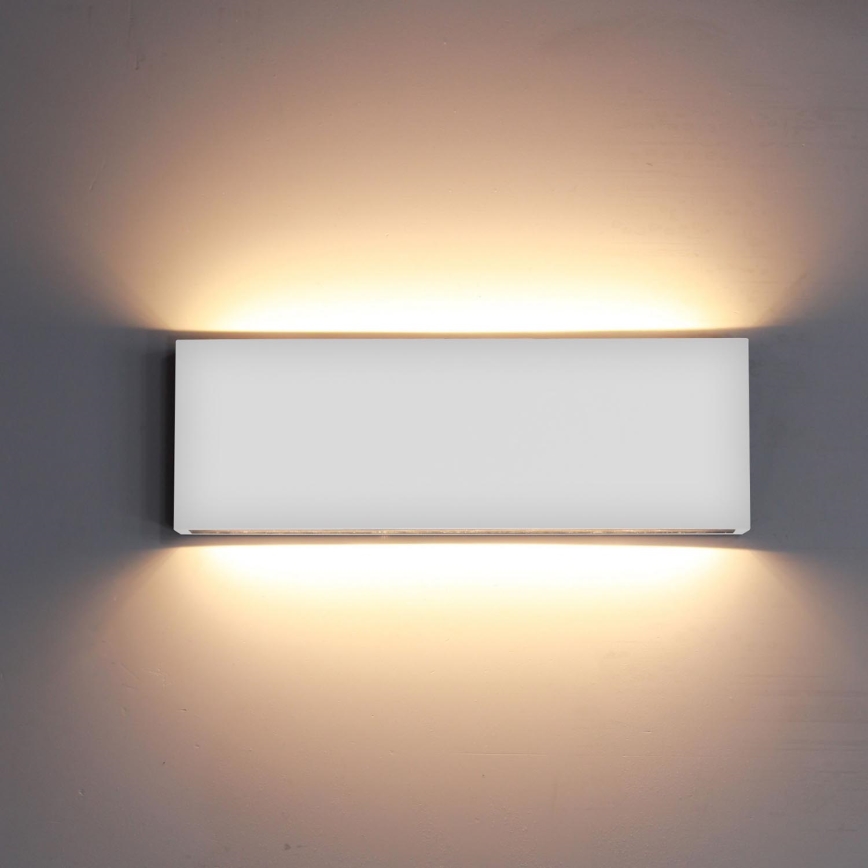 Top Light - Aplique LED para exterior OBLIGO LED/12W/230V IP65 blanco