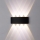 Top Light - Aplique LED para exterior RAY LED/8W/230V IP44 4000K negro