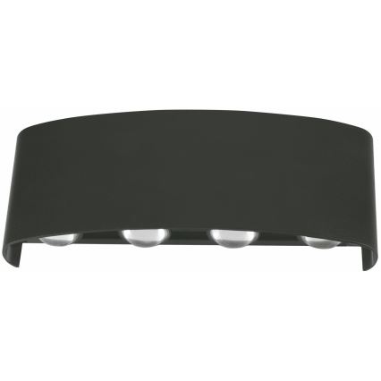Top Light - Aplique LED para exterior RAY LED/8W/230V IP44 4000K negro
