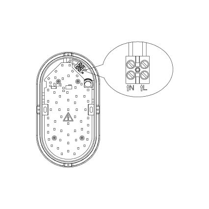 Top Light - Aplique de pared exterior LED BARI LED/15W/230V 4000K IP54