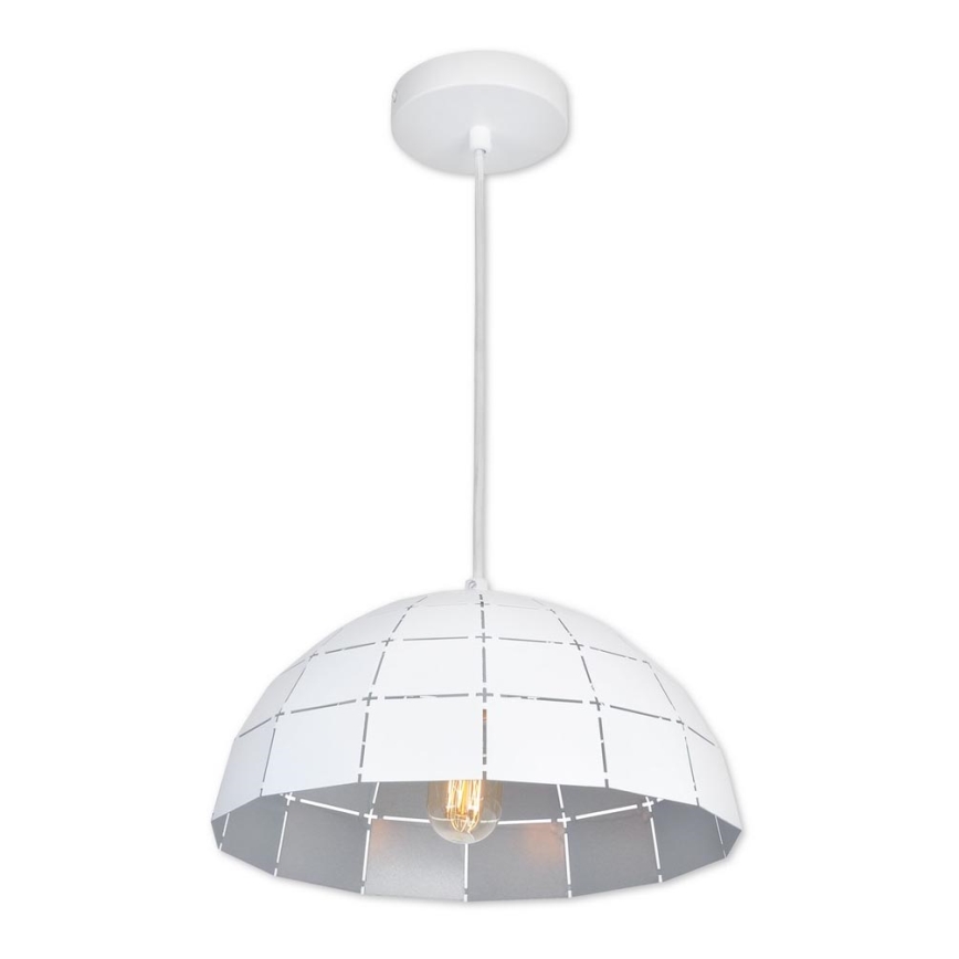 Top Light Apolo 30B - Lámpara colgante APOLO 1xE27/40W/230V blanco/plata