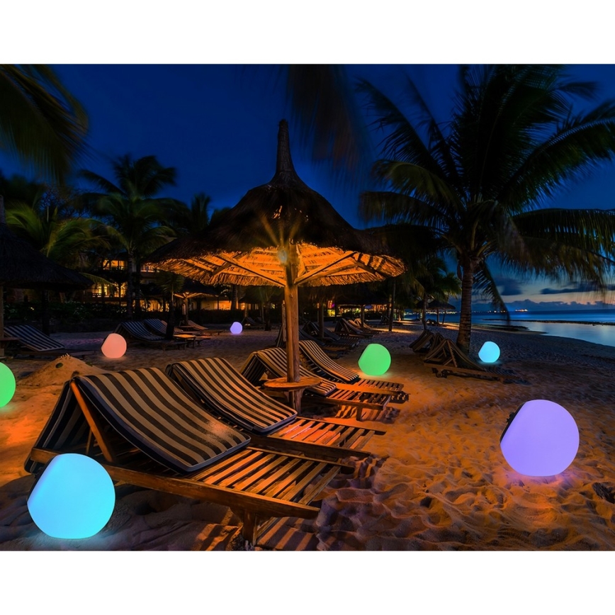 Top Light BALL RGB RC - Luz solar LED RGB regulable BALL LED/1,2W/3,7V IP44 1800 mAh + mando a distancia