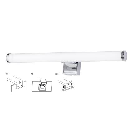 Top Light - Iluminación LED para espejos de baño OREGON LED/7W/230V 40 cm IP44
