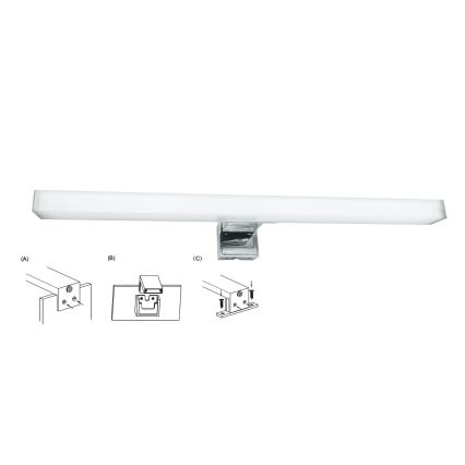 Top Light - Iluminación LED para espejos de baño OREGON LED/7W/230V 40 cm IP44
