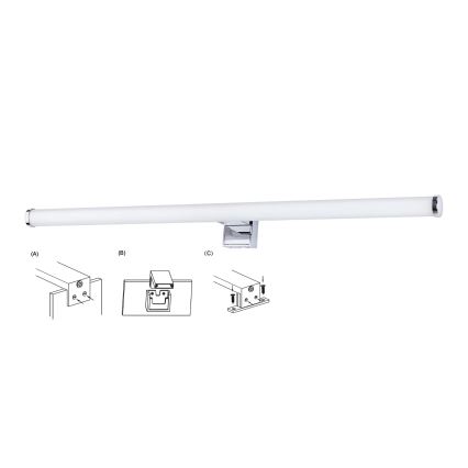Top Light - Iluminación LED para espejos de baño OREGON LED/9W/230V 60 cm IP44